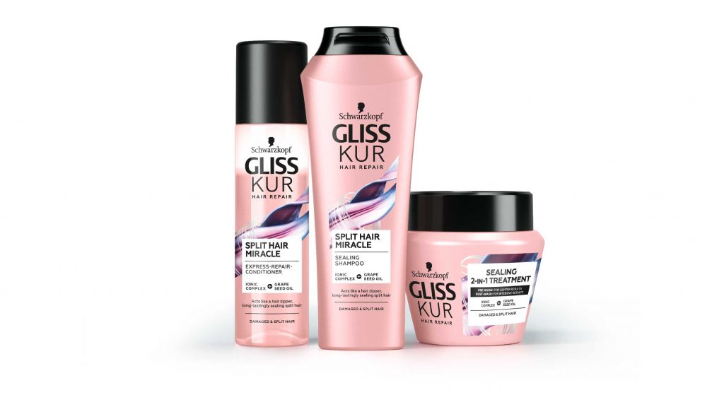 Schwarzkopf Gliss Kur Split Hair Miracle range relaunch design 2020
