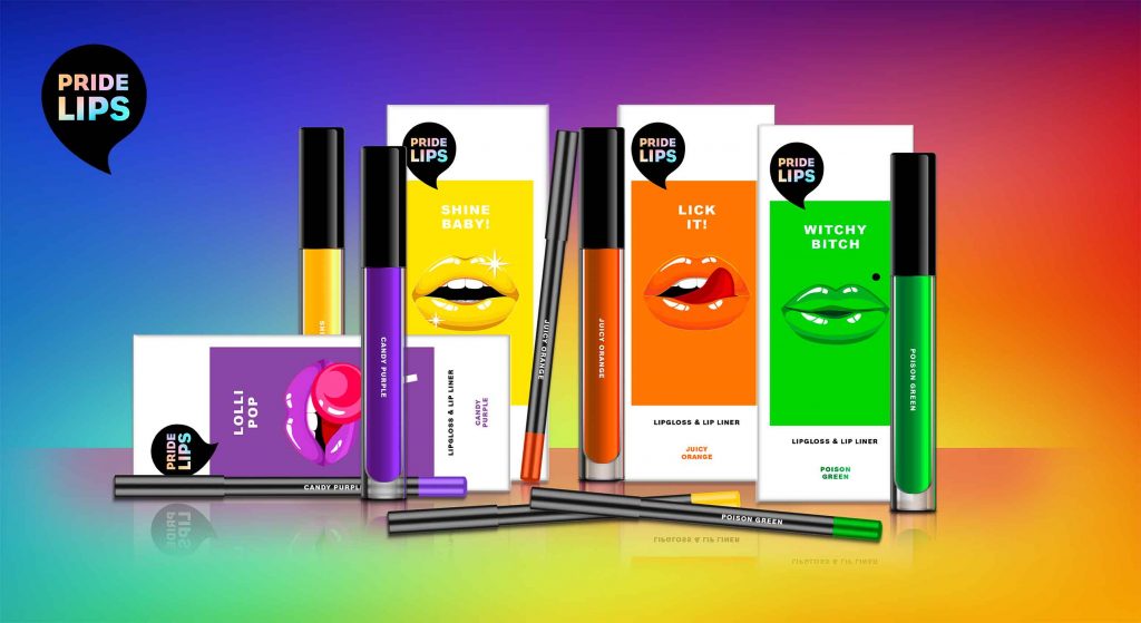 PRIDE LIPS kiss kits, designed by baries design